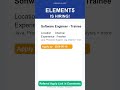 Element5 | Software Engineer - Trainee | Off Campus 2026 | Apply Now | Chennai