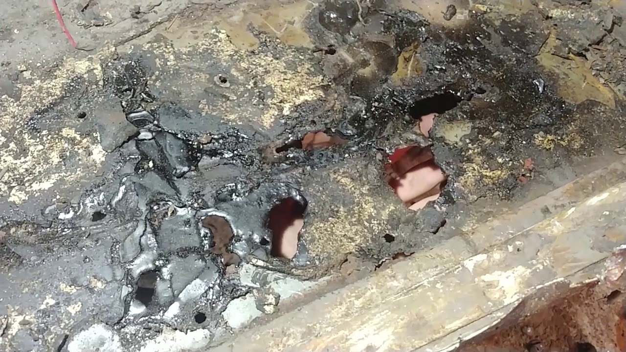 Быстрый ремонт днища авто своими руками. - YouTube