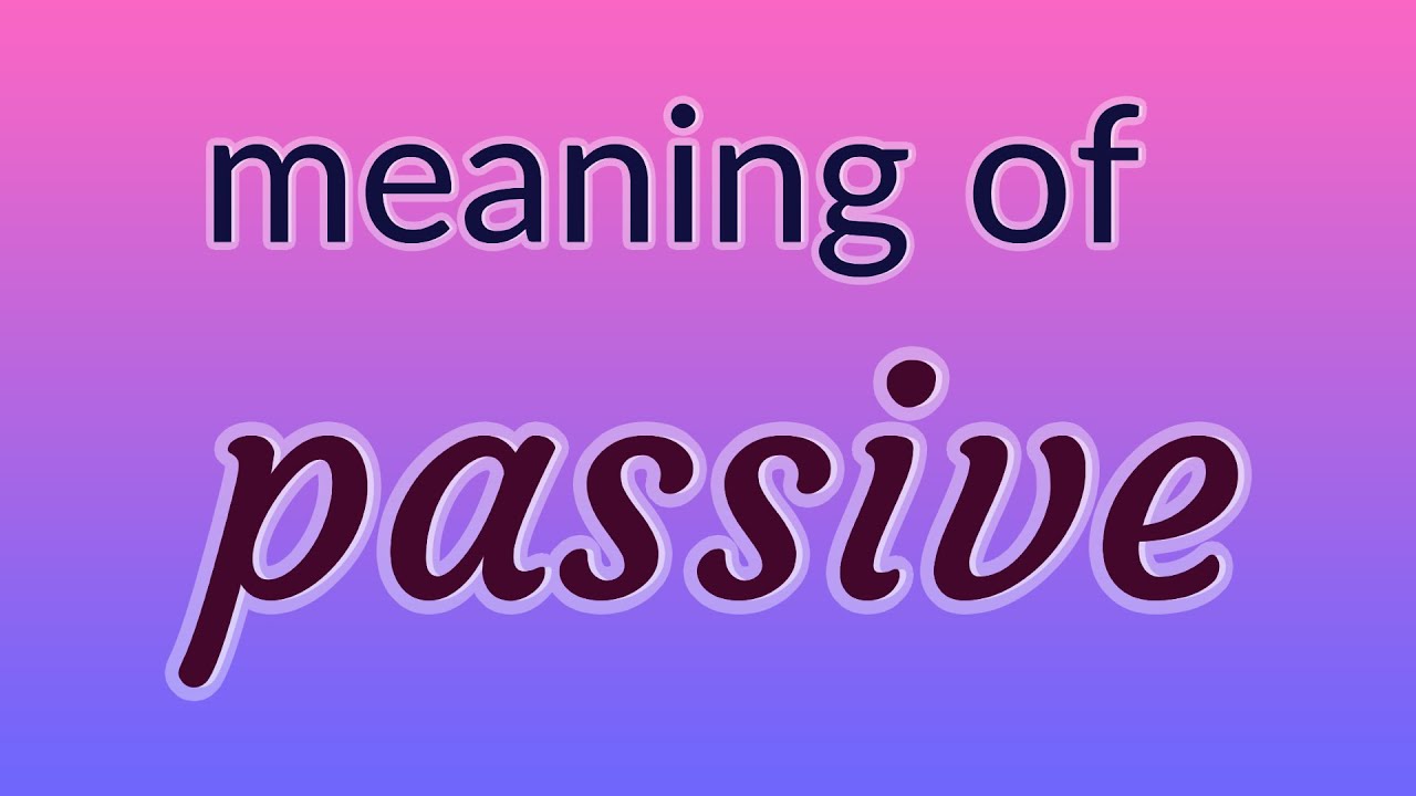Pass is meaning. Pass is meaning