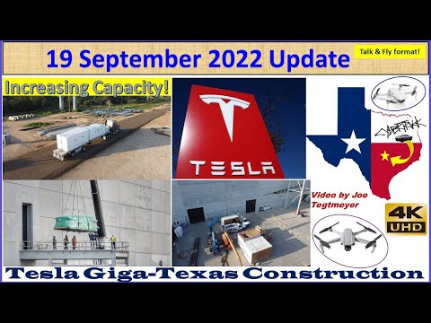 Tesla Gigafactory Texas 19 September 2022 Cyber Truck & Model Y Factory Construction Update (7:45AM)