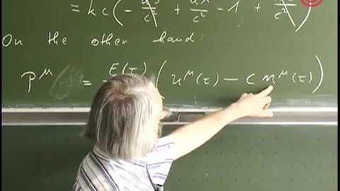 General theory of relativity - Volker Perlick - Lecture 10