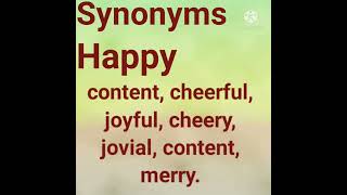 synonyms happy