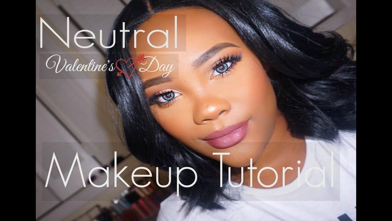 Neutral Valentines day Makeup Tutorial 2016 | Kay Marie - YouTube