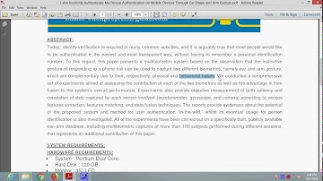 I Am Implicitly Authenticate Me Person Authentication on Mobile Devices Through Ear Shape and Arm Ge