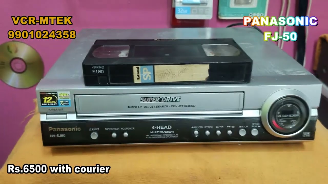 PANSONIC FJ50  MINT CONDSION  VCR SOLD OUT