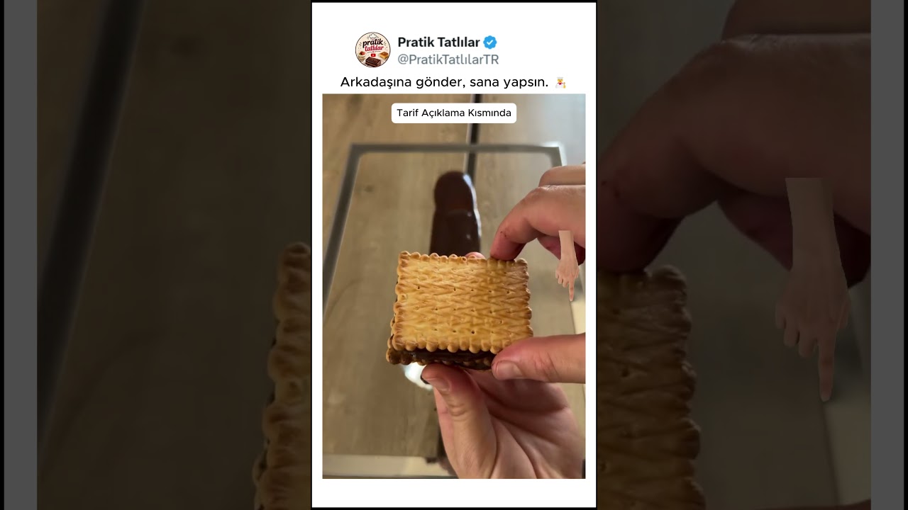 Bisküvili Pratik Pasta 🍰 😍 Bisküvili Pratik Pasta 🍰 😍