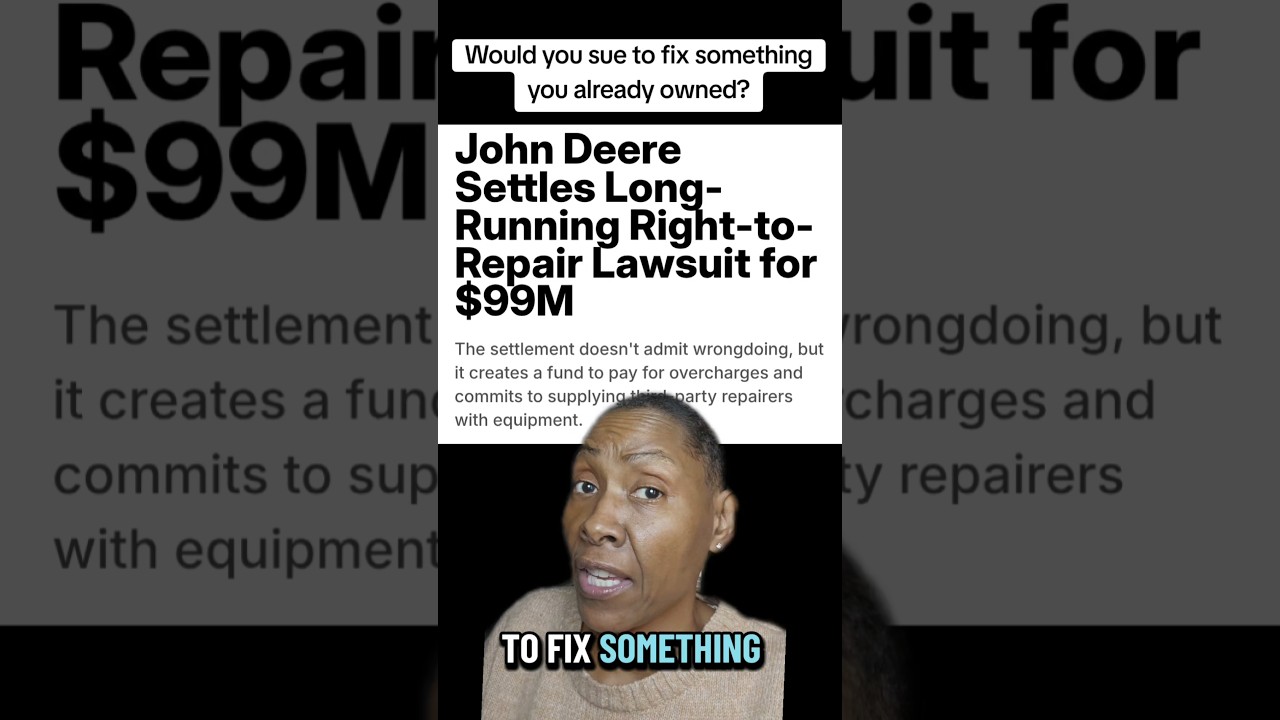 Farmers Had To Sue John Deere Just To Fix Their Own Equipment #johndeere #righttorepair #farmer