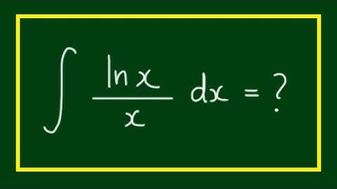 Integral of lnx/x with Substitution