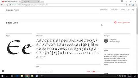 How to Use Google Web Fonts