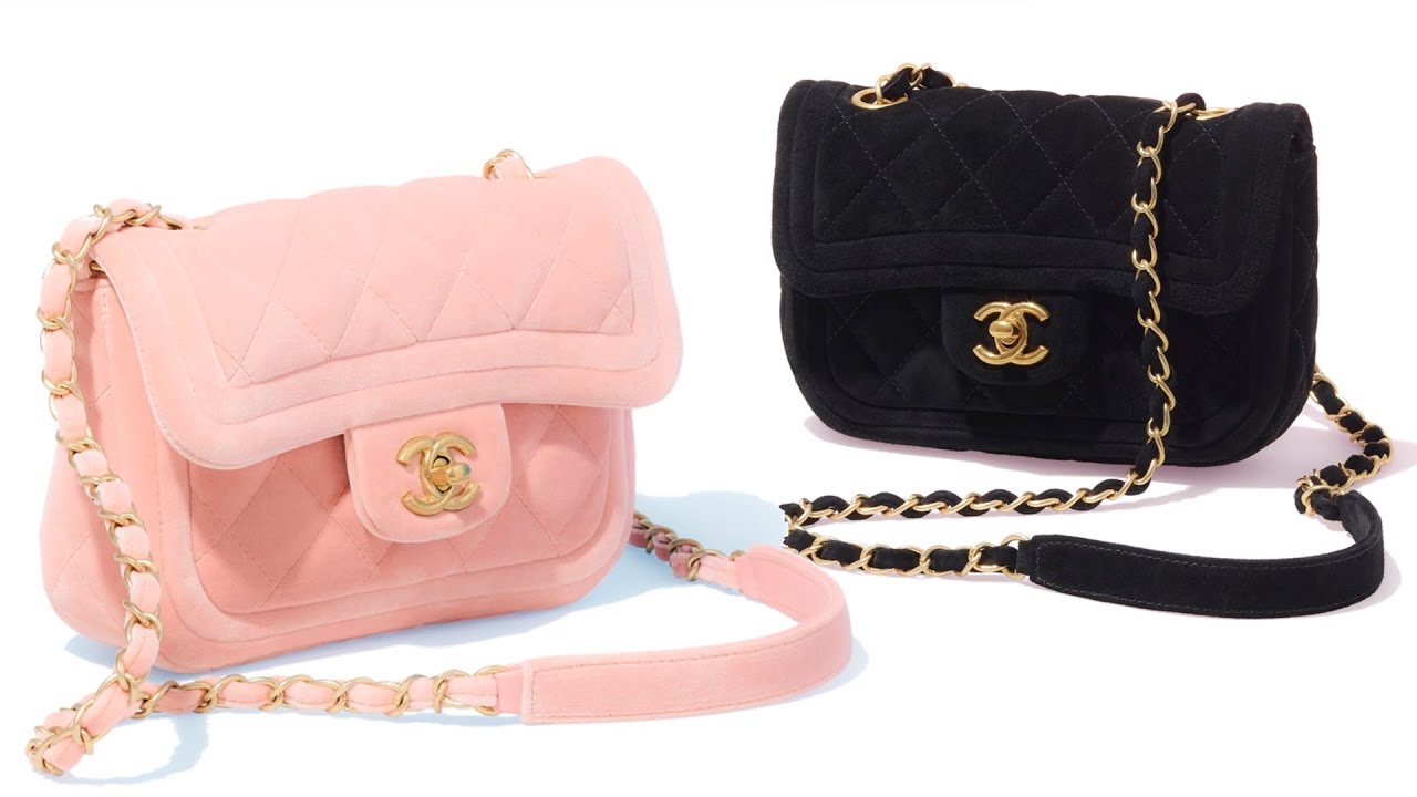 Rare Chanel Velvet and Satin Chain Mini Bag – SFN