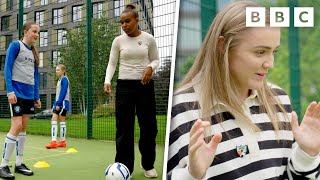 Lioness Super Fans REACT to Surprise Football Skills "How To" Session | Blue Peter | CBBC