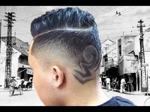 Hướng Dẫn fade & tattoo - mid fade & tattoo - mẫu tóc nam đẹp nhất 2018 - Thành Mán Barber