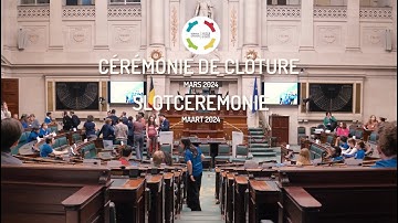 Cérémonie de Clôture - Slotceremonie (3/2024)