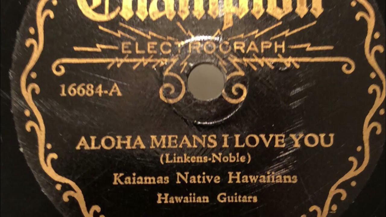 Aloha Means I Love You Kaiamas Native Hawaiians on Black Champion