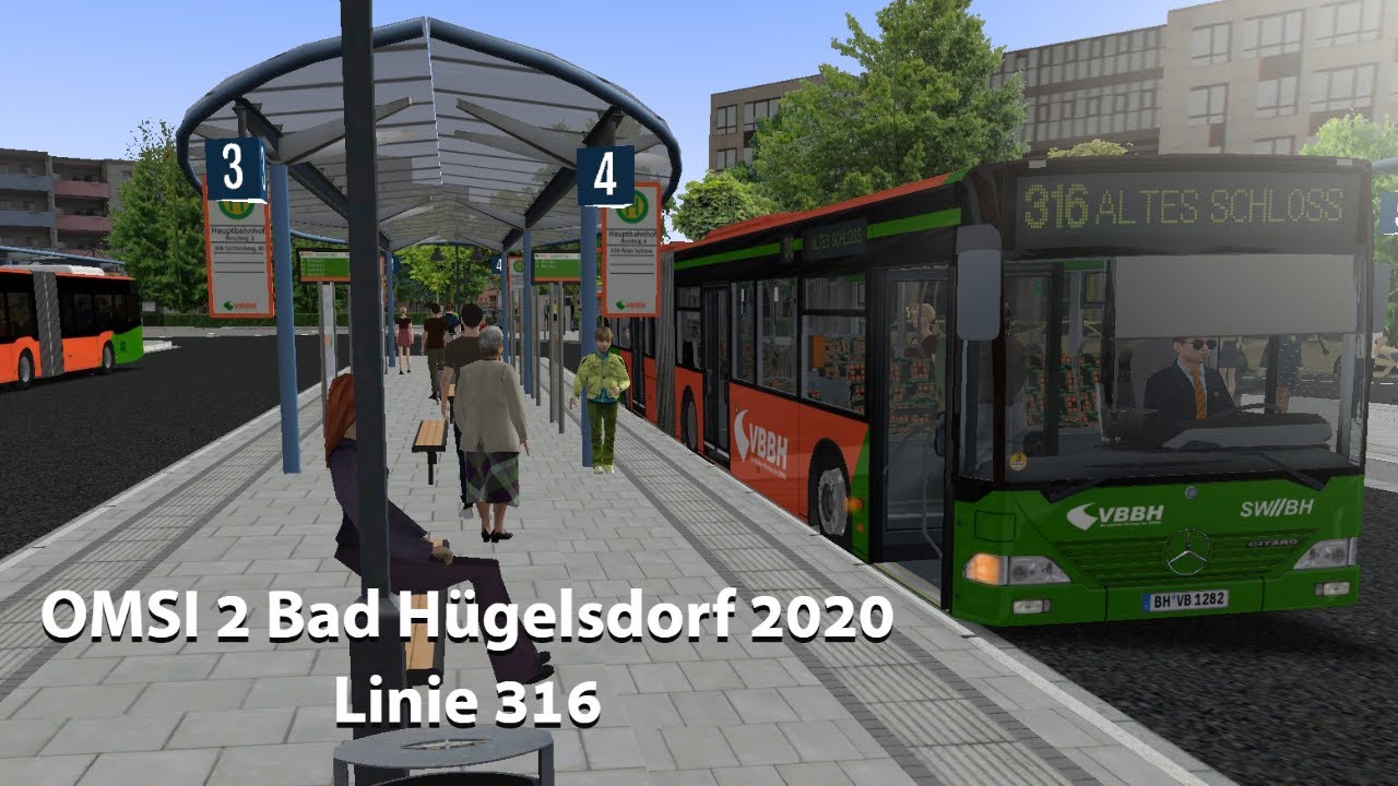 OMSI 2: Bad Hügelsdorf 2020 | Linie 316 Hauptbahnhof - Altes Schloss #009 | PxlKiing