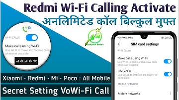 Enable WiFi Calling Any Redmi Smartphone, WiFi Calling Xiaomi Mobile, Mi WiFi Calling Secret Trick