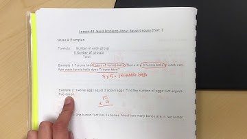 Lesson 49: Word Problems About Equal Groups (Part 1)