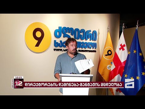 დირექტორების დაშინება-შანტაჟის მცდელობა