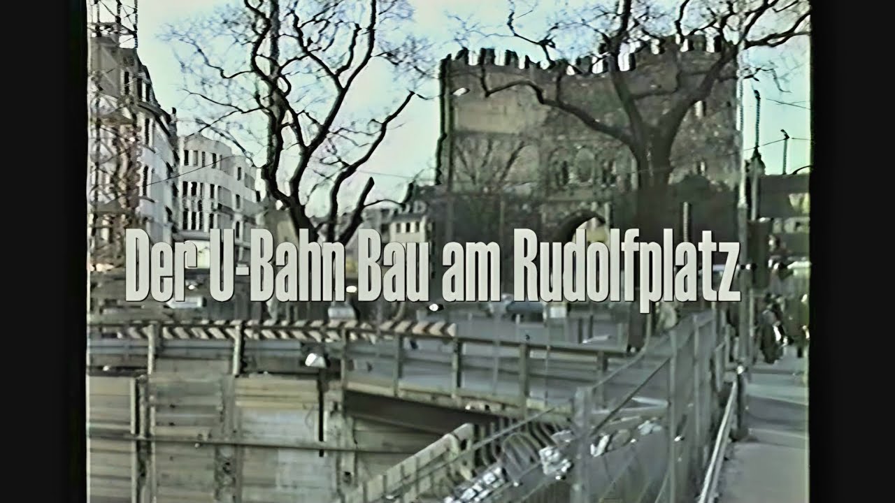 Köln 1986 - U-Bahn-Bau am Rudolfplatz - Ringe