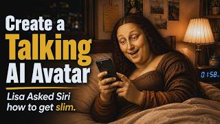 How to Make a Funny AI Avatar Video | Mona Lisa Asked Siri how to get slim😂 FlexClip Tutorial screenshot 4