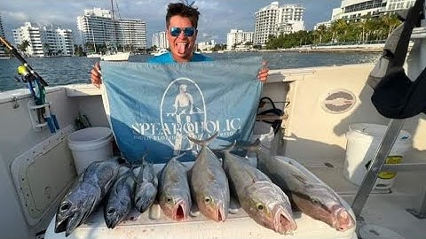 Slow Pitch Jigging in Miami with Spearoholic Excursions Fishing Charters