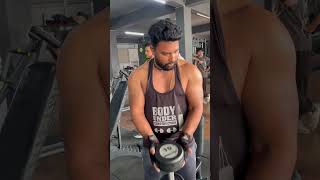 Gym short video # bicep workout # fitness motivation video # 💪💪💪