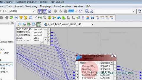 Creating SCD Type2 Mappings in informatica  through wizard