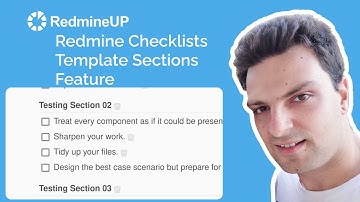 Redmine Checklist template sections feature