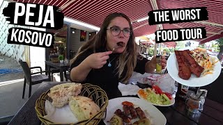 Worst Ever Qebaptore Food Tour In PEJA | KOSOVO Cevapi & Suxhuk