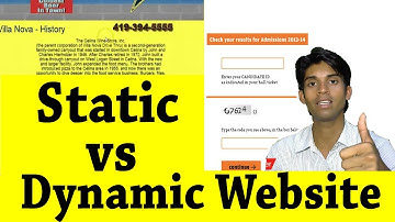 Static vs Dynamic Website Explained in Hindi