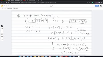 Swap Two numbers , swap in array