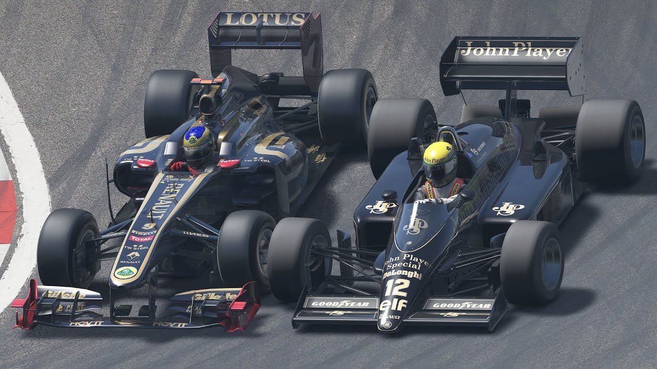 Ayrton Senna vs Bruno Senna | 1986 Lotus-Renault 98T vs 2011 Lotus Renault R31 at Monza