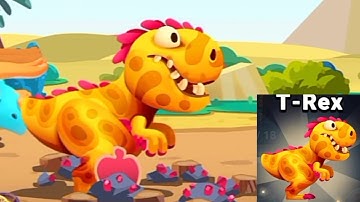 dino bash travel through time island 4 lv 5-6 , T-Rex