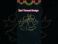 Delicate stitches, dazzling Christmas shine ✨🔔 Zari thread design Aari work#ytshorts #zari#shorts