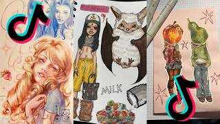 ART SKETCHBOOK 📖 TIKTOK compilation [NO OUTROS] | Read desc #209