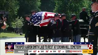 Trooper Aaron Smith laid to rest at Crown Hill Cemetery