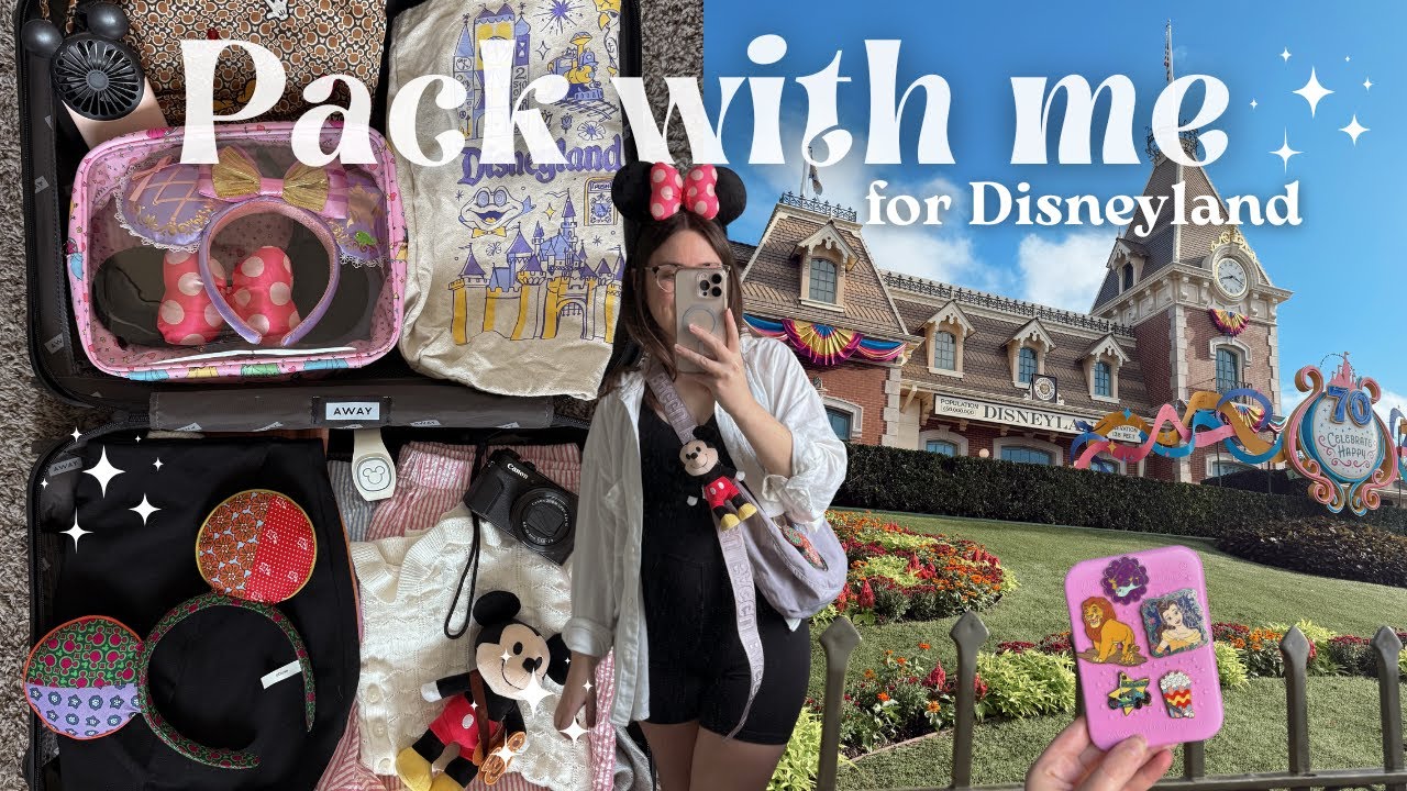 Давайте соберём вещи и подготовимся к поездке в Диснейленд! ✨🏰
