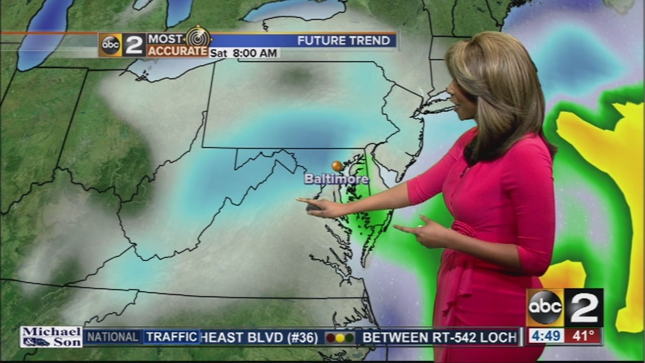Mild temps and rain today - YouTube