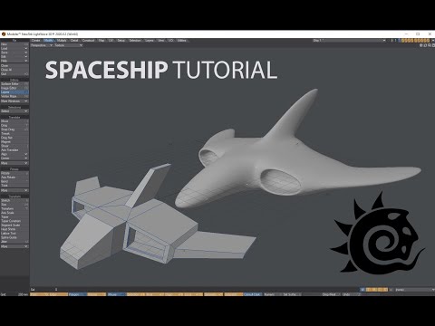 Lightwave 3D basic Spaceship tutorial Part 1