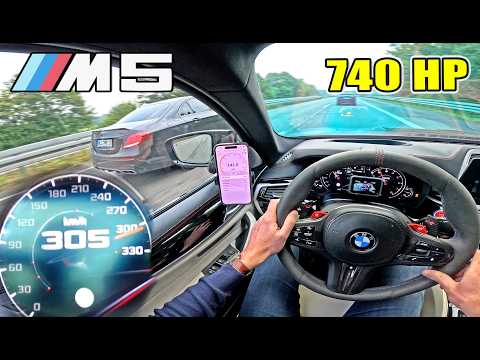 BMW M5 F90 *EVOLVE STAGE 2* meets AMG E63 S on the AUTOBAHN!