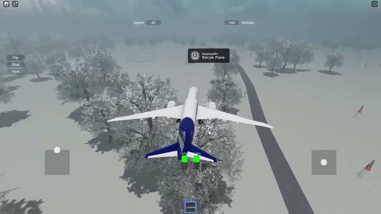 Roblox rc park my first time landing a airliner.