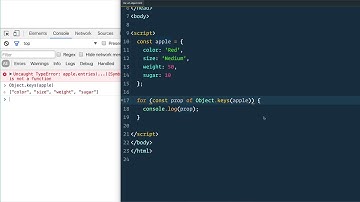 [ES6] - Iterables & Looping - Using for in with Objects