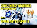200% ER C0 Eula Carry Spiral Abyss Floor 12 Perfect 9 Stars Clear (4 Pale Flame Set)