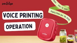 P10 Voice Printing Operation | Voice Label Printer