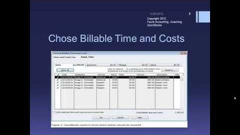Billing Time and Expenses in QuickBooks