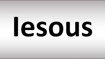How to Pronounce Jesus in Biblical Greek - Iesous, Ἰησοῦς