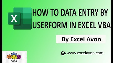 How to do data entry by UserForm in Excel VBA - Excel Avon