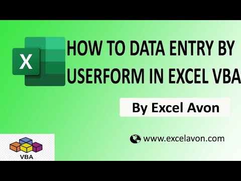 How to do data entry by UserForm in Excel VBA - Excel Avon