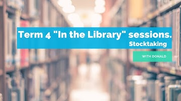 In the library training series - Stocktaking