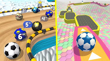 Going Balls Vs Action Balls All Levels Gameplay Android iOS #413